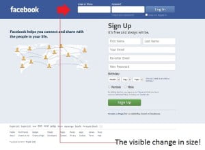 Facebook Changes layout for Chrome- Bigger is Better