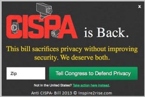 CISPA bill- The Cyber Intelligence Sharing and Protection Act