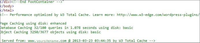 w3 total cache settings check