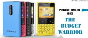 Nokia Asha 210 specifications and price : The entry level monster