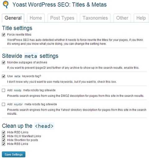 yoast wordpress seo settings -titles