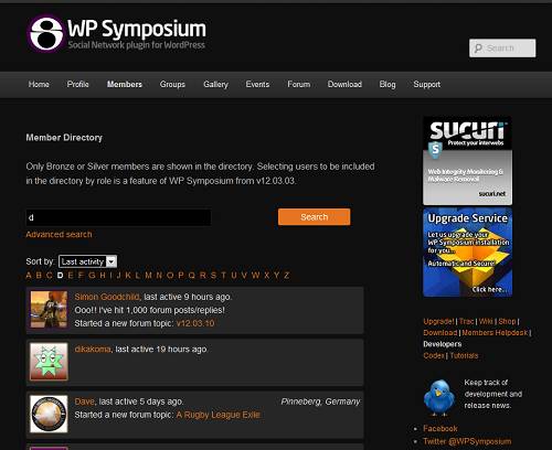 wp symposium create a social network with wordpress