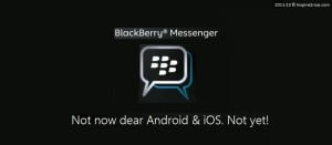 Blackberry BBM app removed from Play store, app store