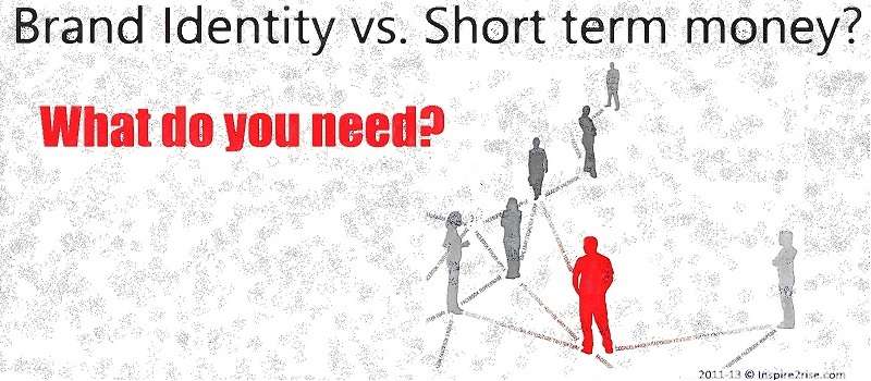 brand identity vs short term money reasons
