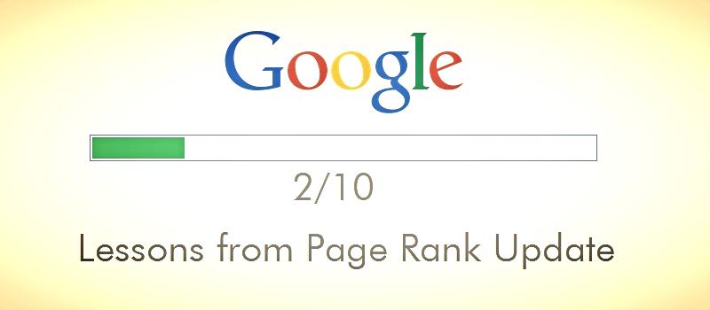 December 2013 PageRank update featured