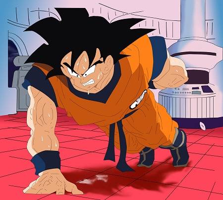 goku working out inspire2rise