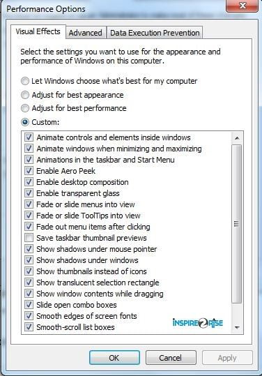 Tricks to optimize PC without any software advanced settings