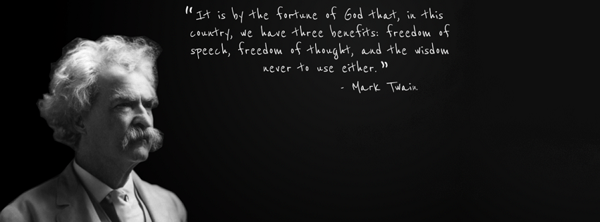 Inspirational Facebook covers  mark twain quote