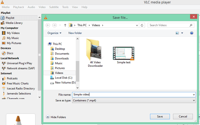 How to record screen on Windows using VLC scr 5