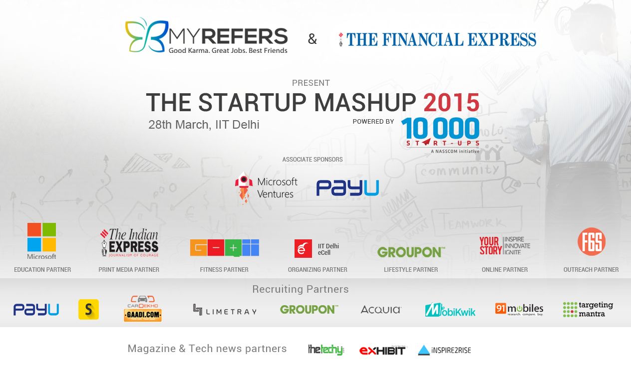 the startup mashup 2015 event banner