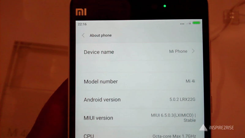 xiaomi mi 4i hands on and review, device specifications