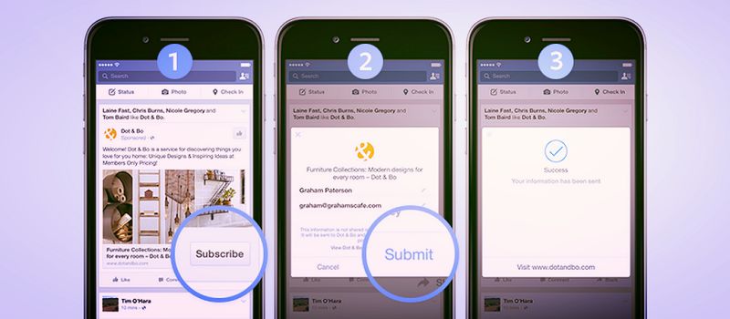 Facebook introduces lead ads for easy leads generation