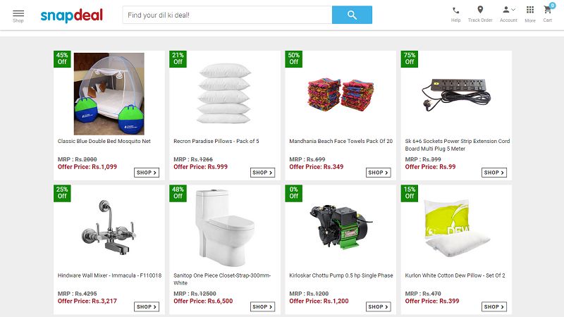 Snapdeal changes website design and everything else