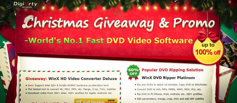 [Christmas Giveaway] Download a Free Copy of WinX DVD Ripper Platinum