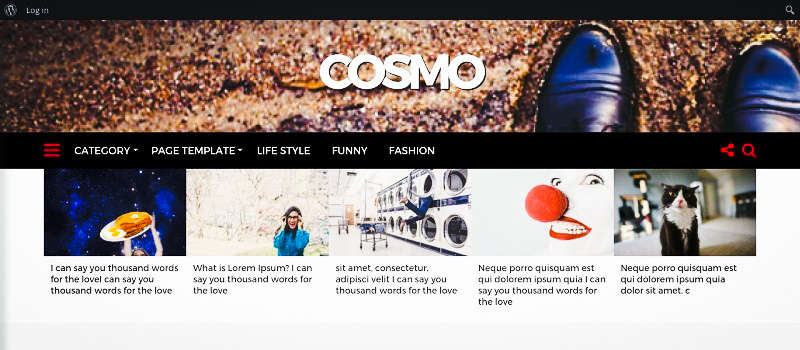 Cosmo WordPress theme giveaway by themingpress