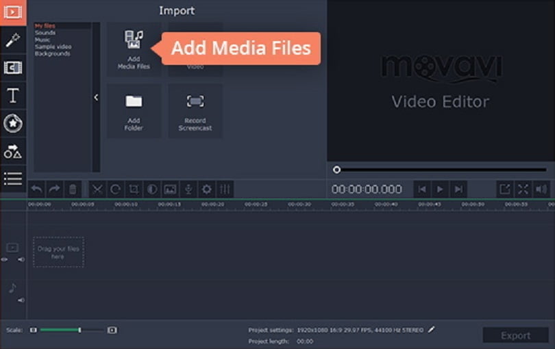 Combining Songs with Movavi Video Editor