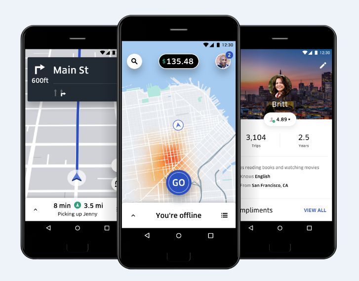 uber partner app update features