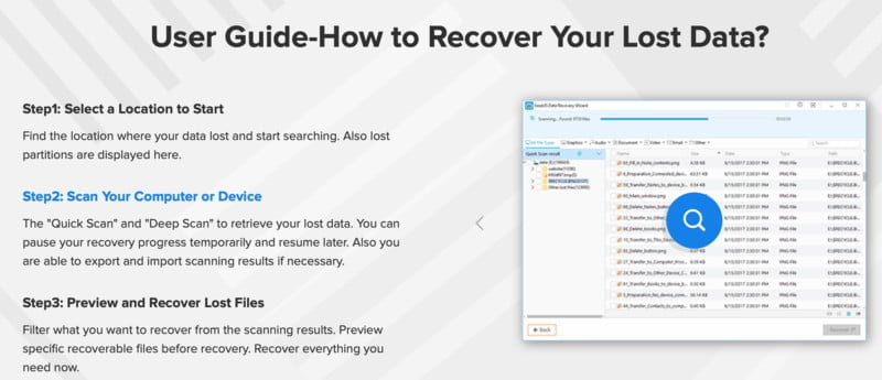easeus user guide for data recovery