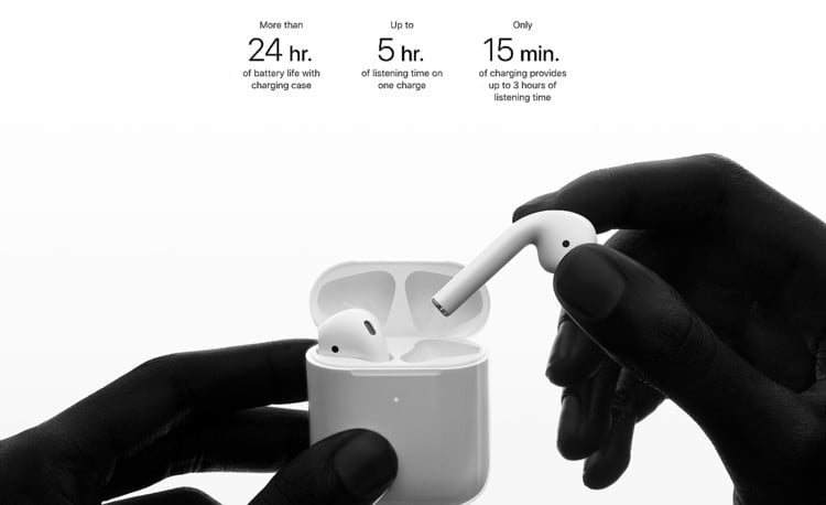 apple airpods vs airpods 2 review battery life