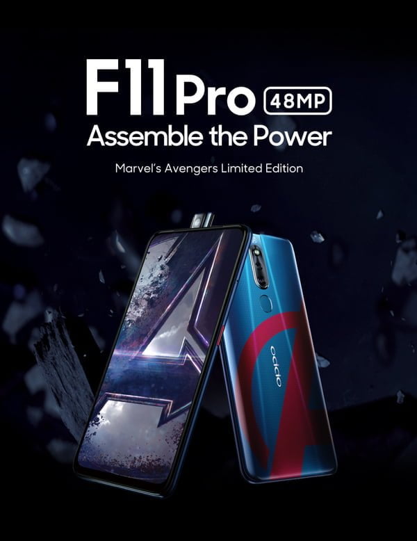 oppo f11 pro marvel's avengers limited edition
