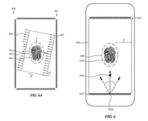 Apple Ultrasonic Full screen Fingerprint patent