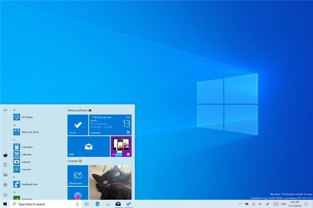 Microsoft Windows 10 20H1 first SDK preview details