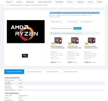 amd ryzen 3rd gen listing leaked online