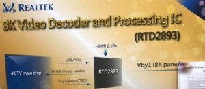Realtek 8K image decoding chip, RTD2893 showcased!