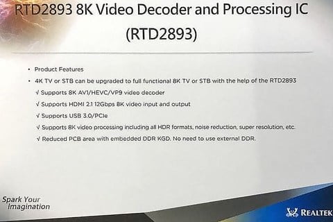 rtd2893 8k video decoding chip realtek