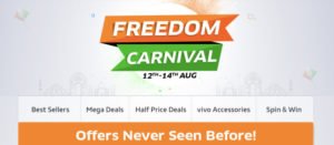 Freedom Carnival Exclusively on Vivo E-Store: Get huge discounts for next 2 days!