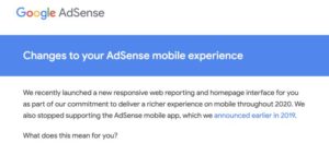 Google Adsense mobile app discontinued amidst user confusion!