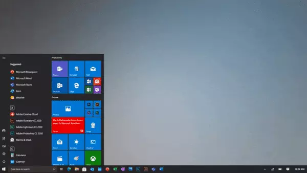 windows 10 21h1 new start menu