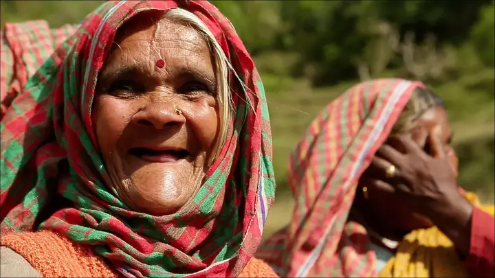 Disadvantaged elderly woman, a beneficiary of HelpAge India