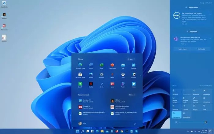 microsoft windows 11 latest screenshot