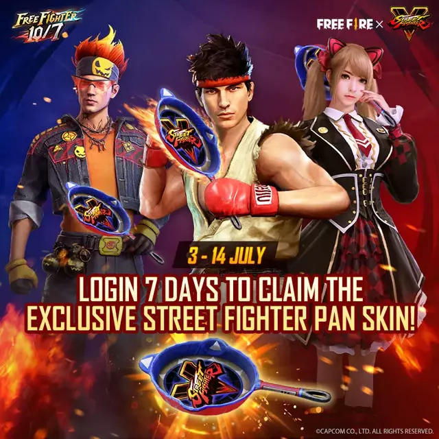 free fire pan skin