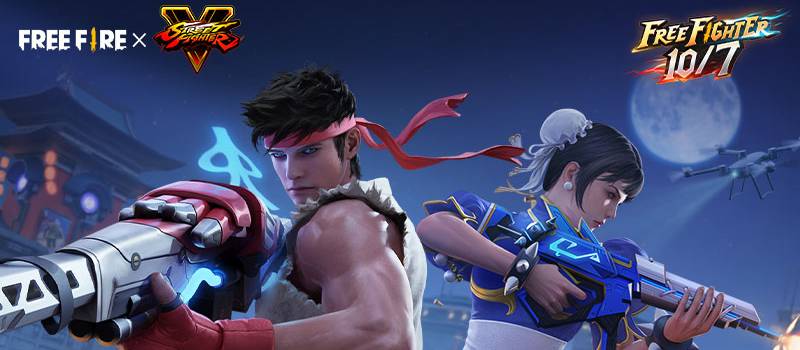 free fire street fighter collaboration
