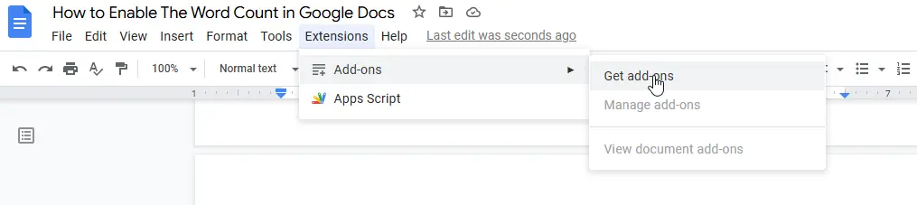 how to get adds-on the google docs