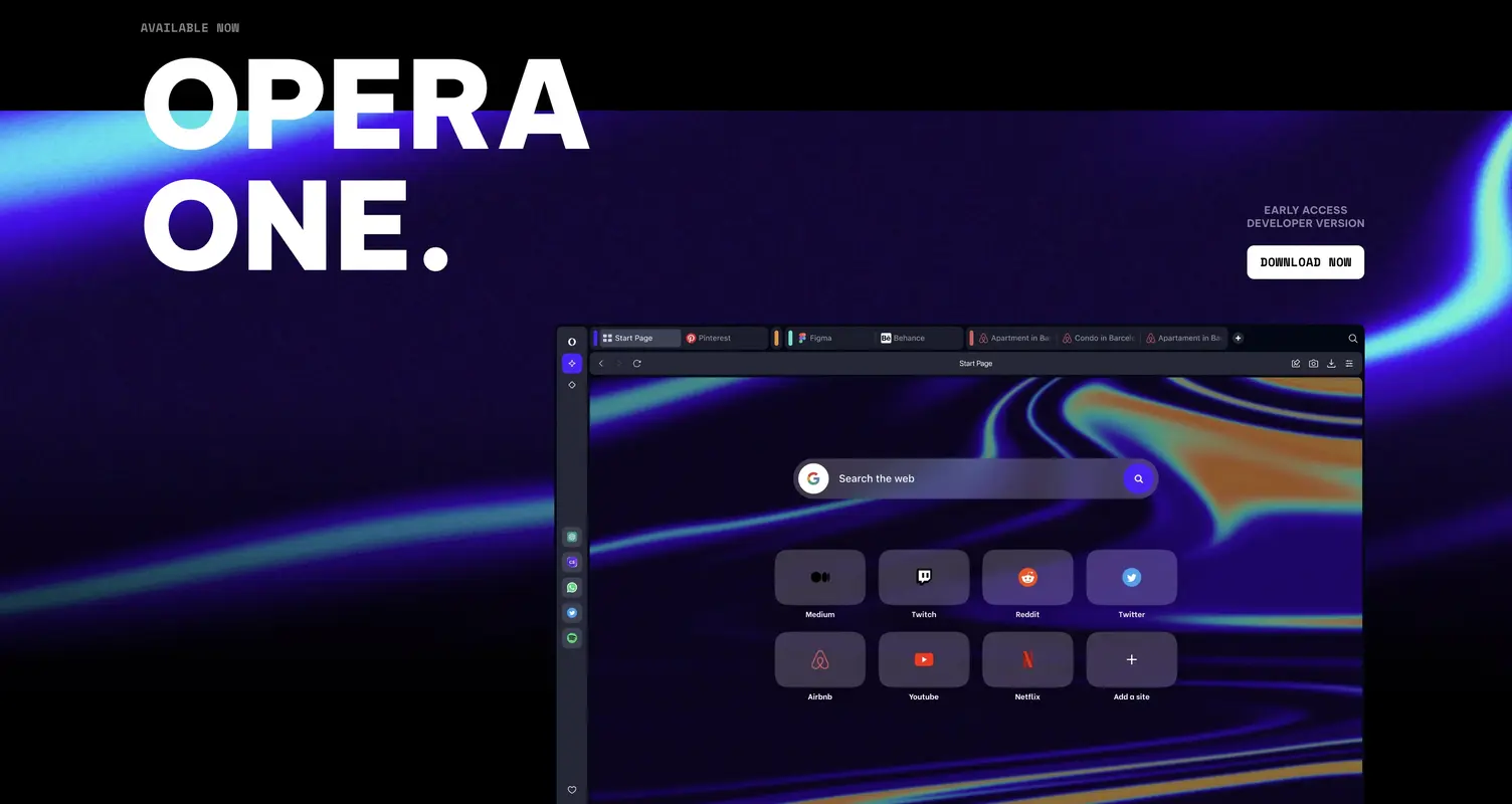 opera one browser download available