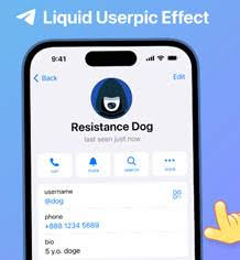 telegram liquid userpic effect