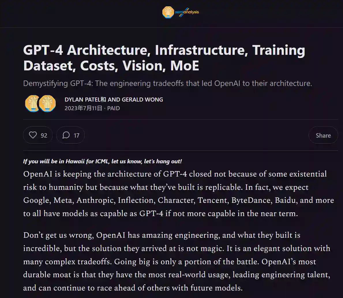 gpt 4 architecture leaked