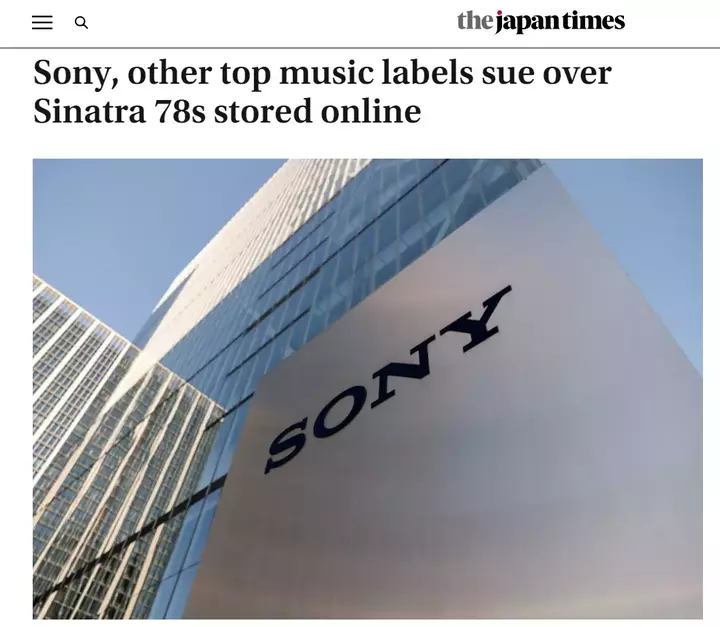 internet archive sued by sony japantimes