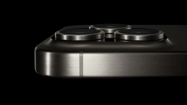 apple iphone 15 pro titanium finish